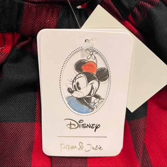 Nwt Disney Minnie Mouse plaid toddler girl dress pippa &Julie red white - Picture 7 of 7